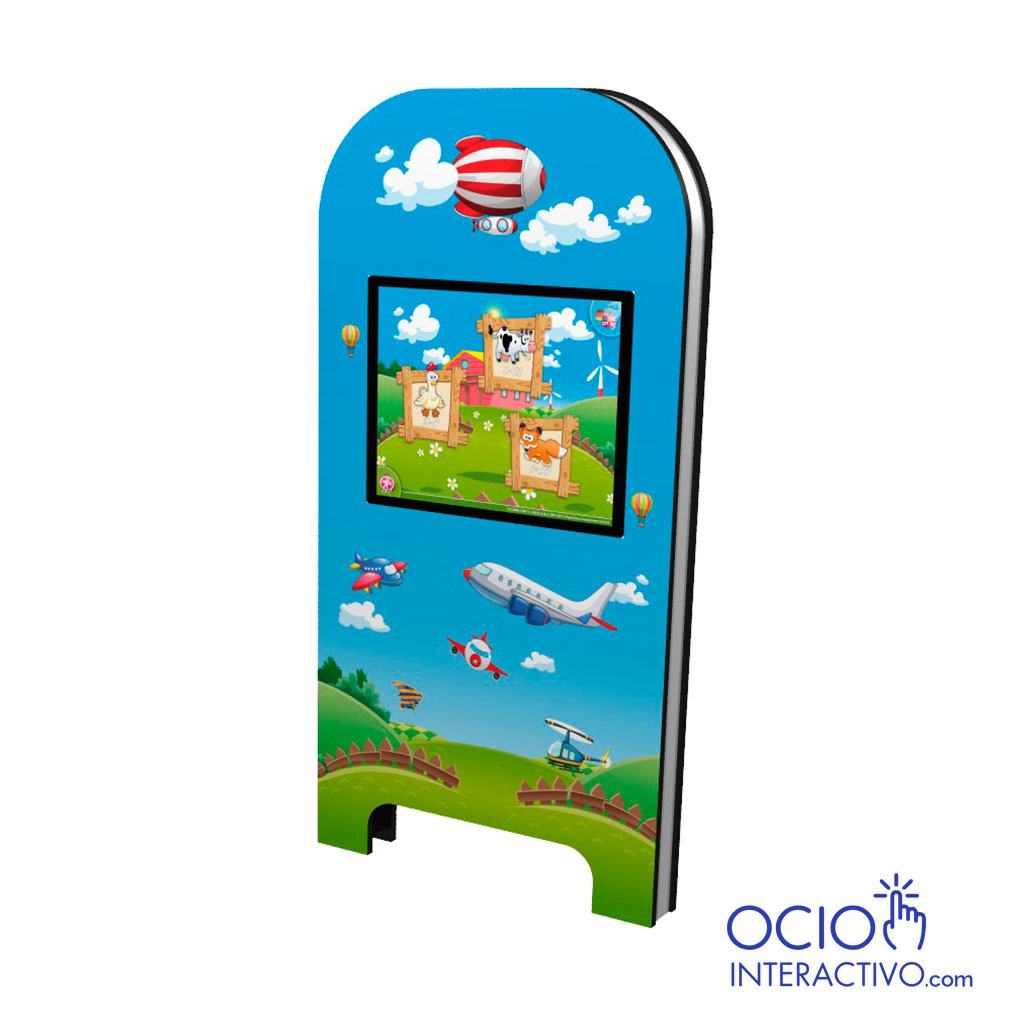 Pared interactiva tematizada 1 pantalla.