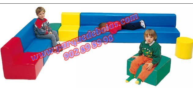Sillon foam para niños 1 m largo