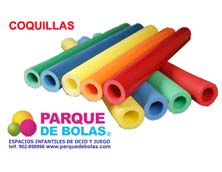 Coquilla para parque de bolas PLASTIFICADA (pack 5 tubos coquillas)