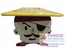 Mesa tematica para parque PIRATA (1,80m)